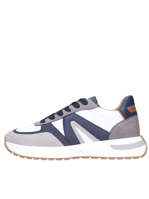 Sneakers in tessuto camoscio ed ecopelle ALEXANDER SMITH | S1U 90WBL HYDEBIANCO-BLU